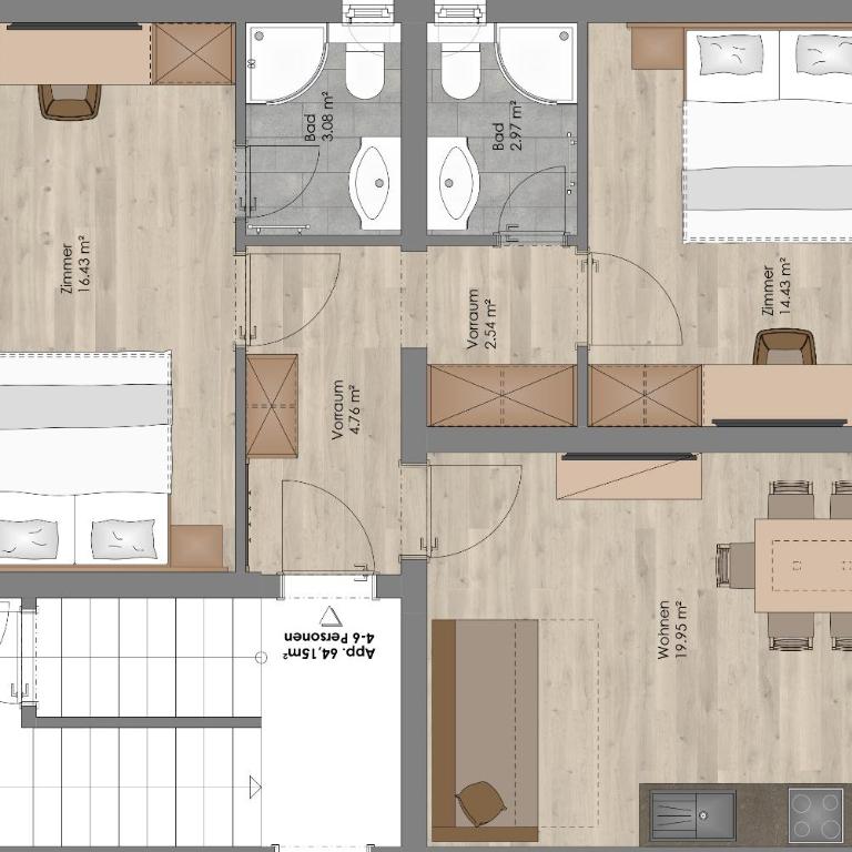 Appartement Mei Liab Schladming - Apartment mit 2 Schlafzimmern - 14