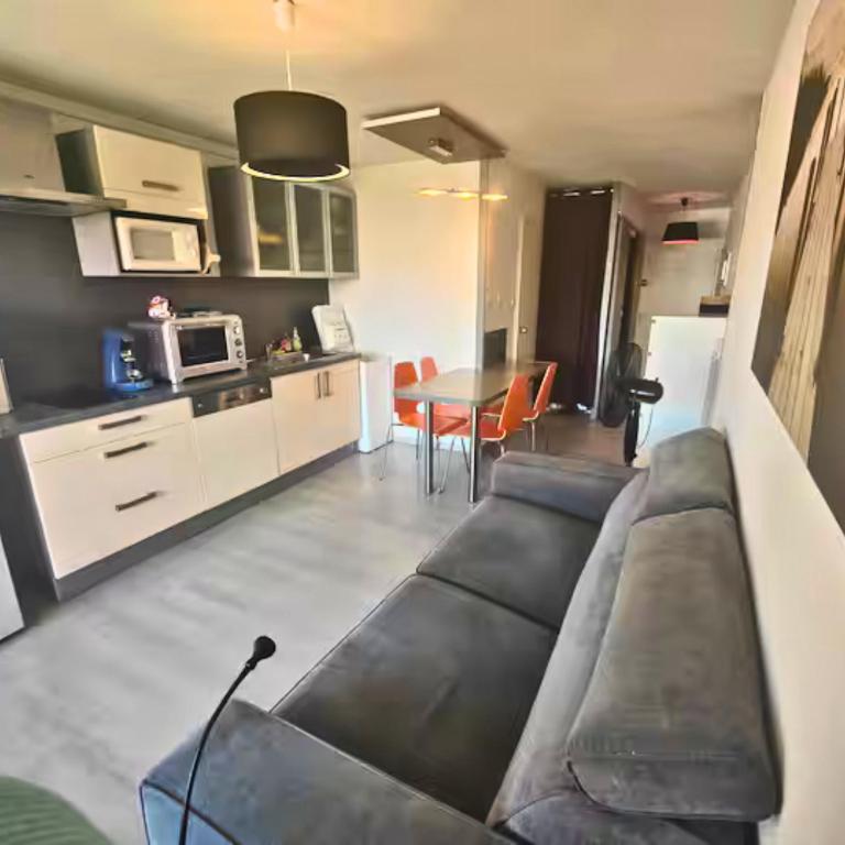 T2 Lumineux tout équipé avec piscine, parking privé et plage à 300m - Appartement 1 Chambre - 12