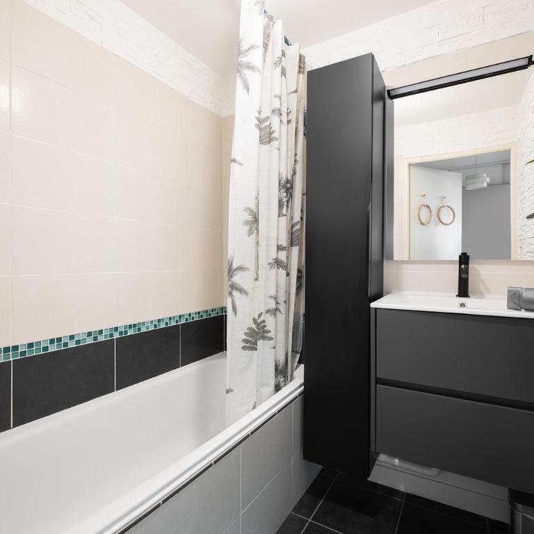 T2 Havre de paix avec Bureau & Wifi - Parking privé - Piscine & Salle sport communs - One-Bedroom Apartment - 9