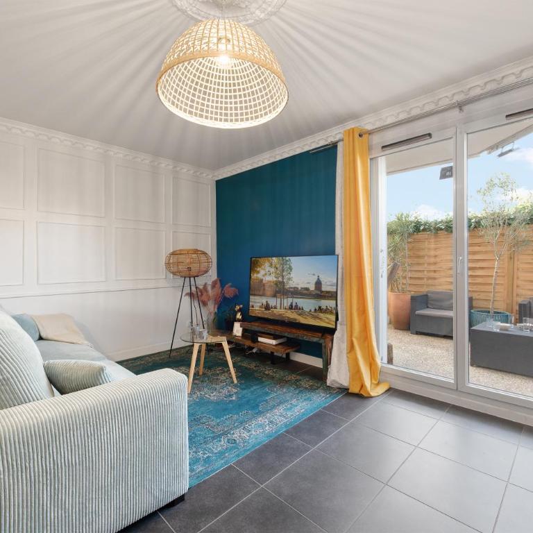 T2 Havre de paix avec Bureau & Wifi - Parking privé - Piscine & Salle sport communs - One-Bedroom Apartment - 2