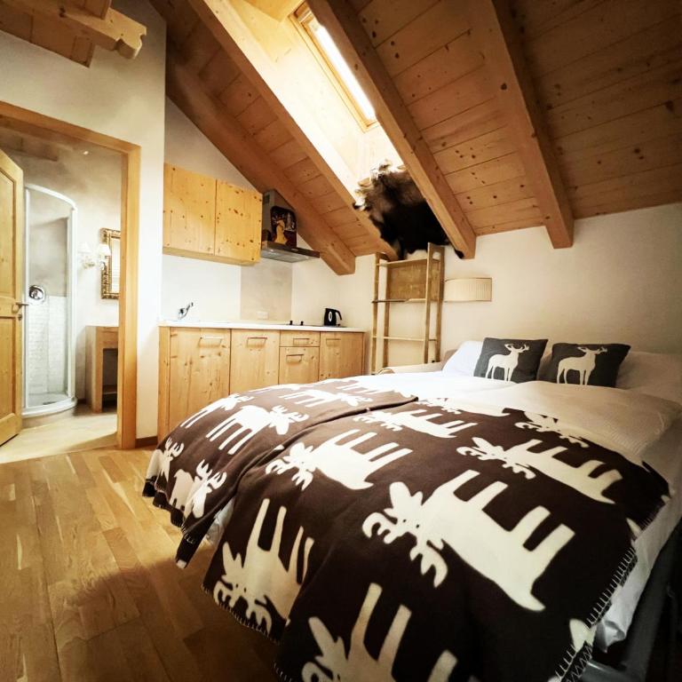 Lüch dl Mone y Chalets - Apartment mit 1 Schlafzimmer und Gartenblick - 1