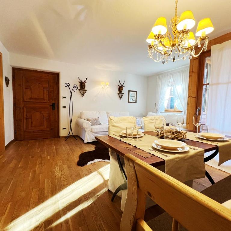 Lüch dl Mone y Chalets - Apartment mit 2 Schlafzimmern und Bergblick - 11