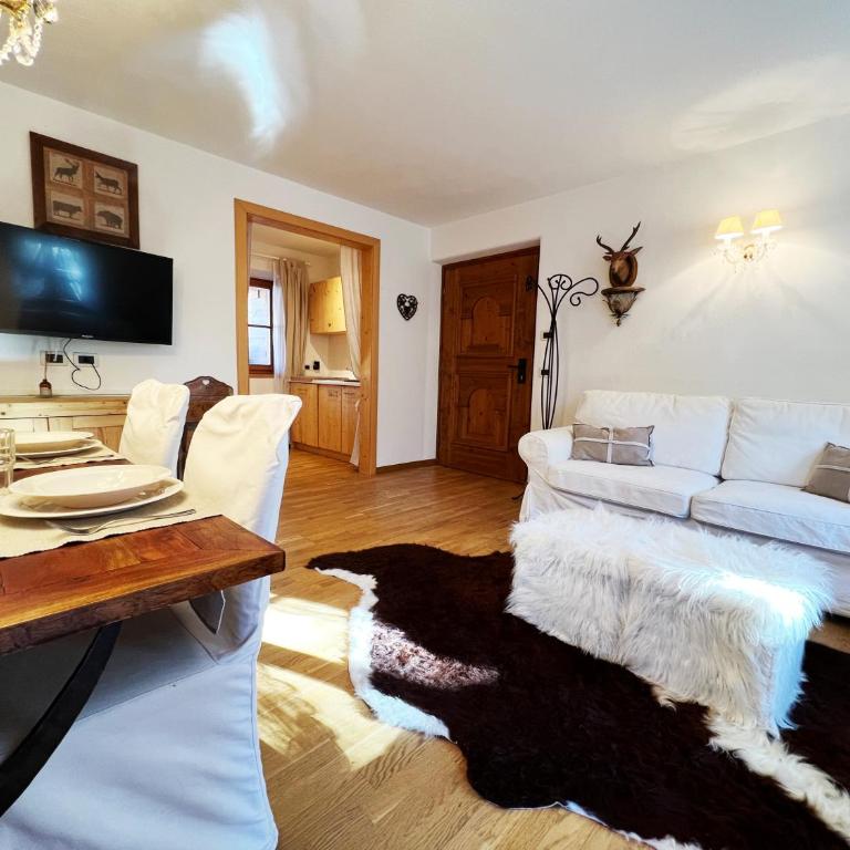 Lüch dl Mone y Chalets - Apartment mit 2 Schlafzimmern und Bergblick - 4