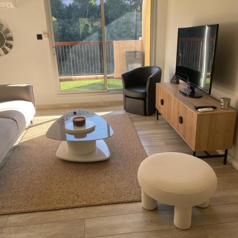 L Olivier - Vue mer - Clim - Piscine - Tennis - 6p - Apartment mit 3 Schlafzimmern - 5