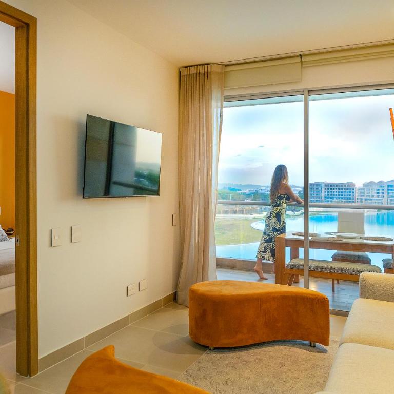 Cartagena Apartamento nuevo con vista a Lagoon - One-Bedroom Apartment with Lake View - 30