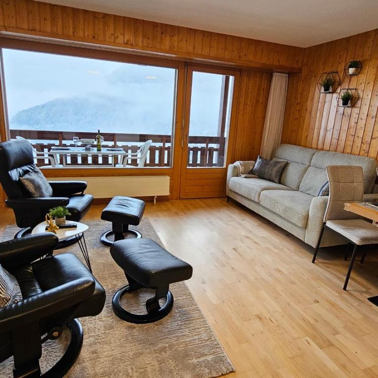 Studio 4206 Les Sources aux Bains d'Ovronnaz - Studio mit Poolblick - 8