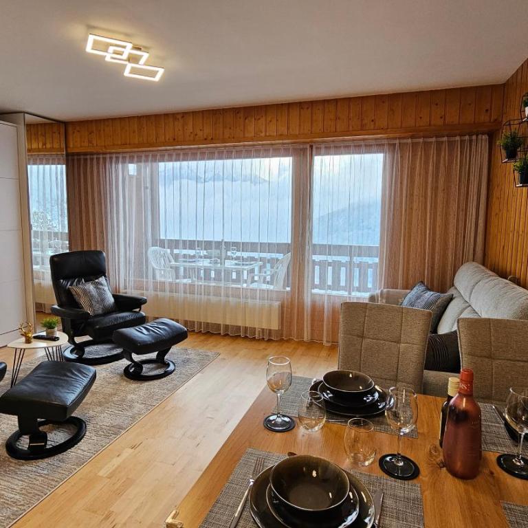 Studio 4206 Les Sources aux Bains d'Ovronnaz - Studio mit Poolblick - 14