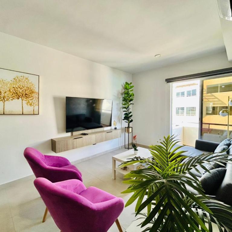 Lindo con gran alberca tipo playa by G P S rentas - Two-Bedroom Apartment - 9