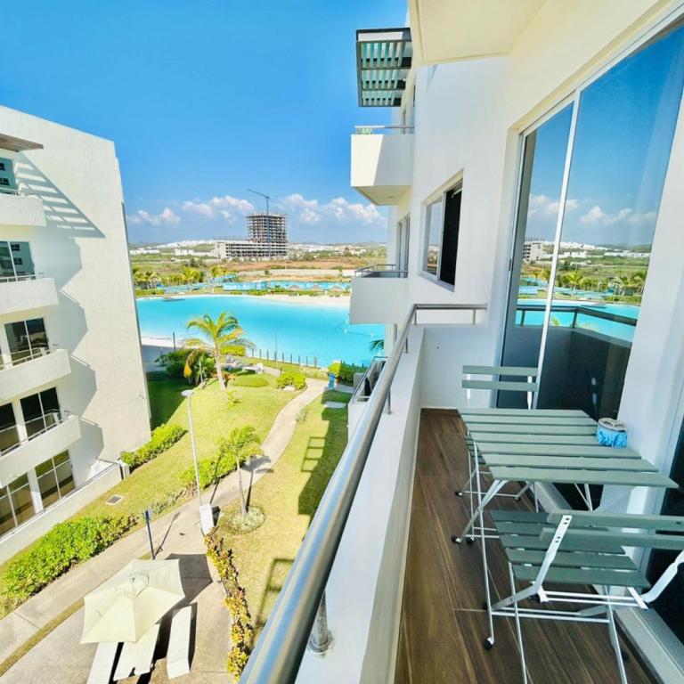Lindo con gran alberca tipo playa by G P S rentas - Two-Bedroom Apartment - 26