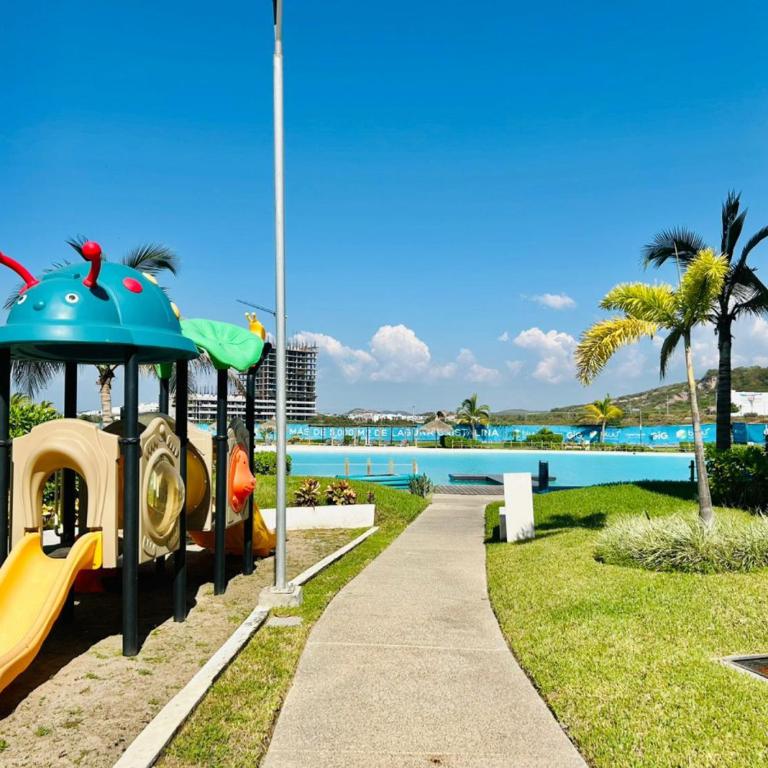 Lindo con gran alberca tipo playa by G P S rentas - Two-Bedroom Apartment - 36