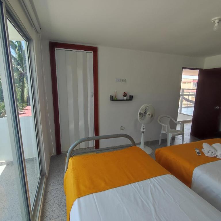 Villa Nuevo Amanecer Santa Verónica - Habitación Doble con baño privado - 2 camas - 3