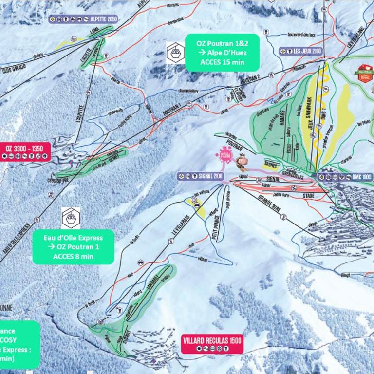 Le Bois Cosy appartement 4 étoiles 6 personnes, ACCES SKI ALPE D'HUEZ GRAND DOMAINE A 3 K M - Appartement 2 Chambres - Vue sur Lac - 59