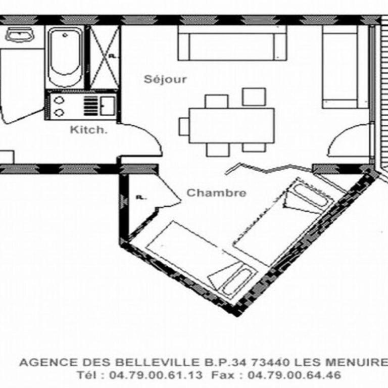 Résidence Chaviere - Studio lumineux · Ski aux pieds · Balcon MAE-2224 - Studio - 10