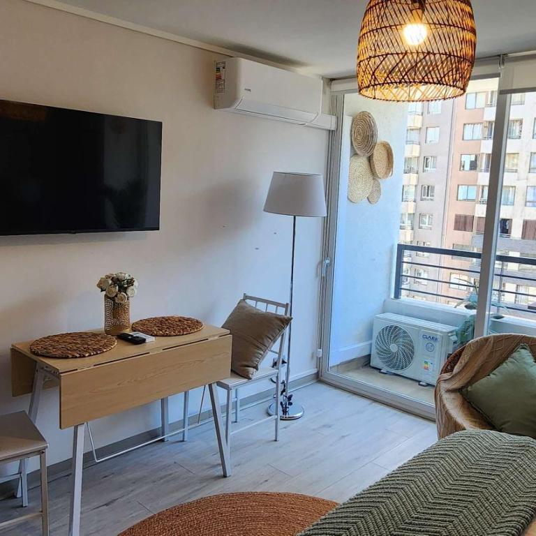 HOM I Moderno y Amplio Studio 2PAX Terraza Santiago - Estudio - 13