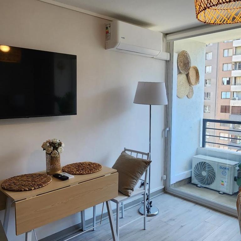 HOM I Moderno y Amplio Studio 2PAX Terraza Santiago - Estudio - 22