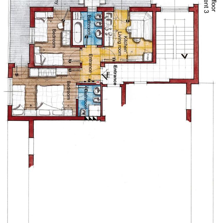 Cèsa Al Bosch - Appartamento con 2 Camere da Letto e con Vista Montagna - 8