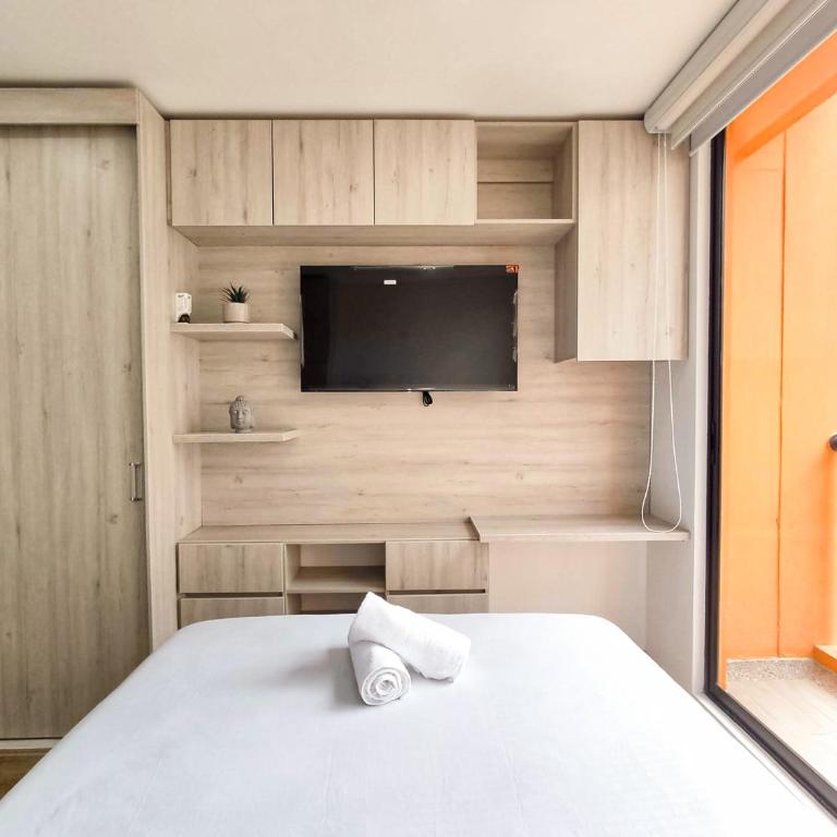 Apartaestudio en Bogotá - Wifi 600mb - La Castellana - Apartamento Estudio con balcón - 6