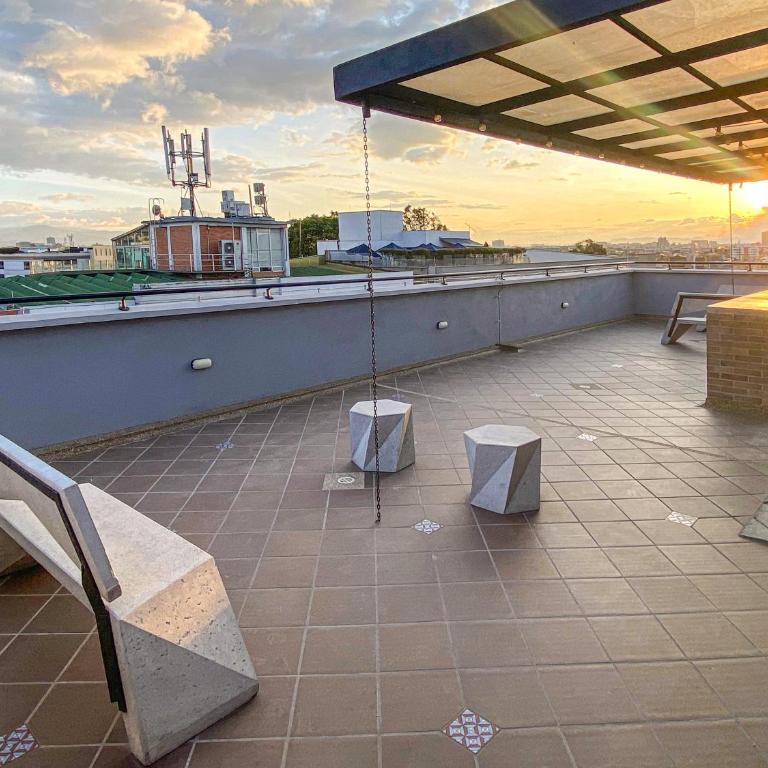 Apartaestudio en Bogotá - Wifi 600mb - La Castellana - Apartamento Estudio con balcón - 26