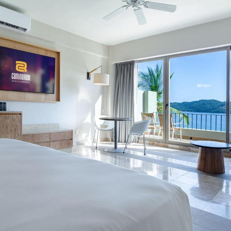 Camino Real Acapulco Diamante - Deluxe con vistas al mar - 1 cama extragrande - 5