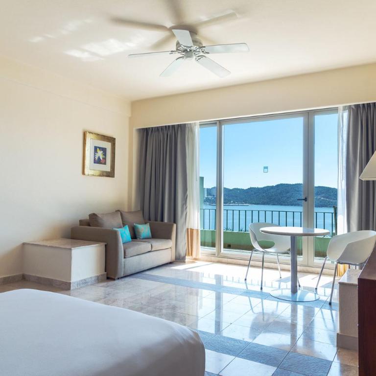 Camino Real Acapulco Diamante - Habitación Doble Deluxe con vistas parciales al mar - 2 camas - 2