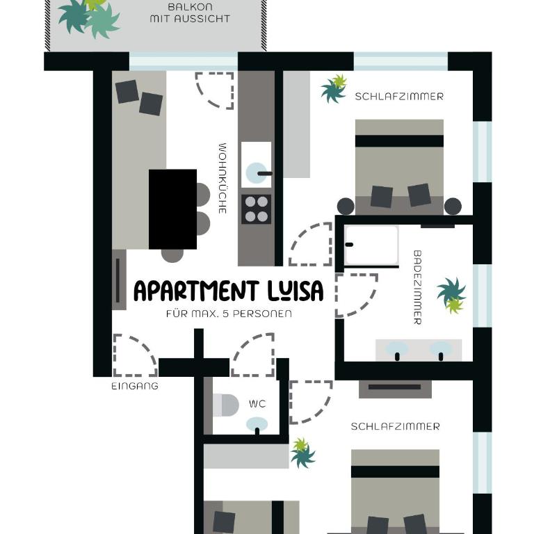 Mountainsurf Apartments - Apartment mit 2 Schlafzimmern - 1