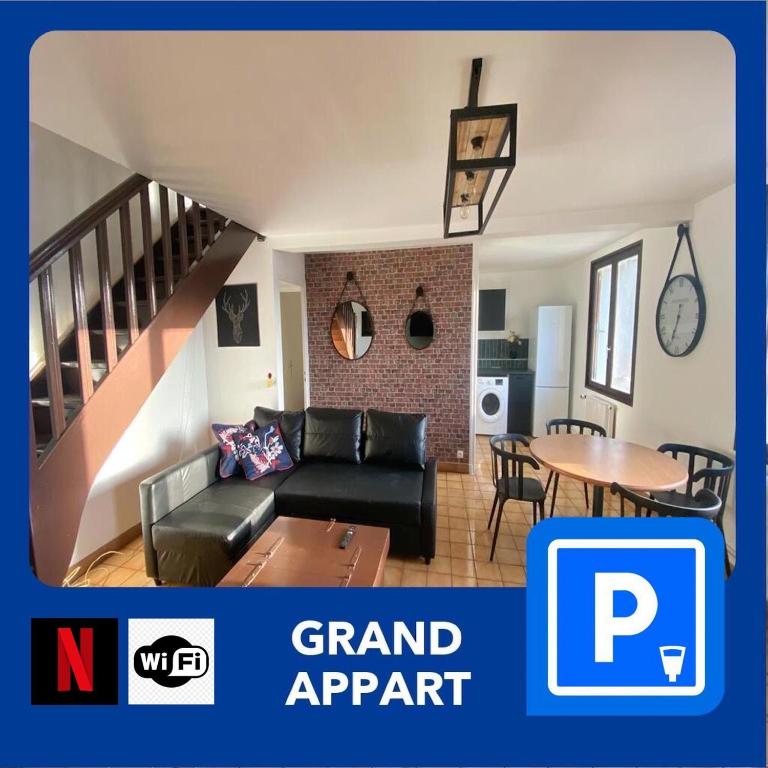 014 CHIC & COSY GRAND APPART DUPLEX 76m2 WIFI SMART TV NETFLIX ET VUE PANORAMIQUE - Appartement 3 Chambres - 44