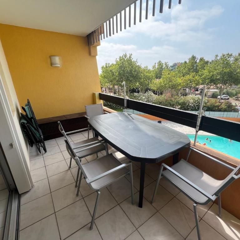 SOPRALAND Joli T2 avec cabine piscine proche plage Richelieu Cap d Agde - Appartement - Vue sur Piscine - 7