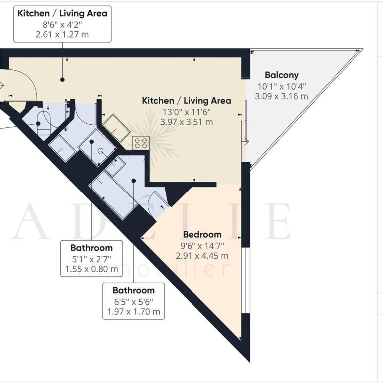 Charmant 2P avec Parking, Balcon, près des Pistes et Commerces à Montvalezan - FR-1-398-509 - Appartement (6 Adultes) - 7