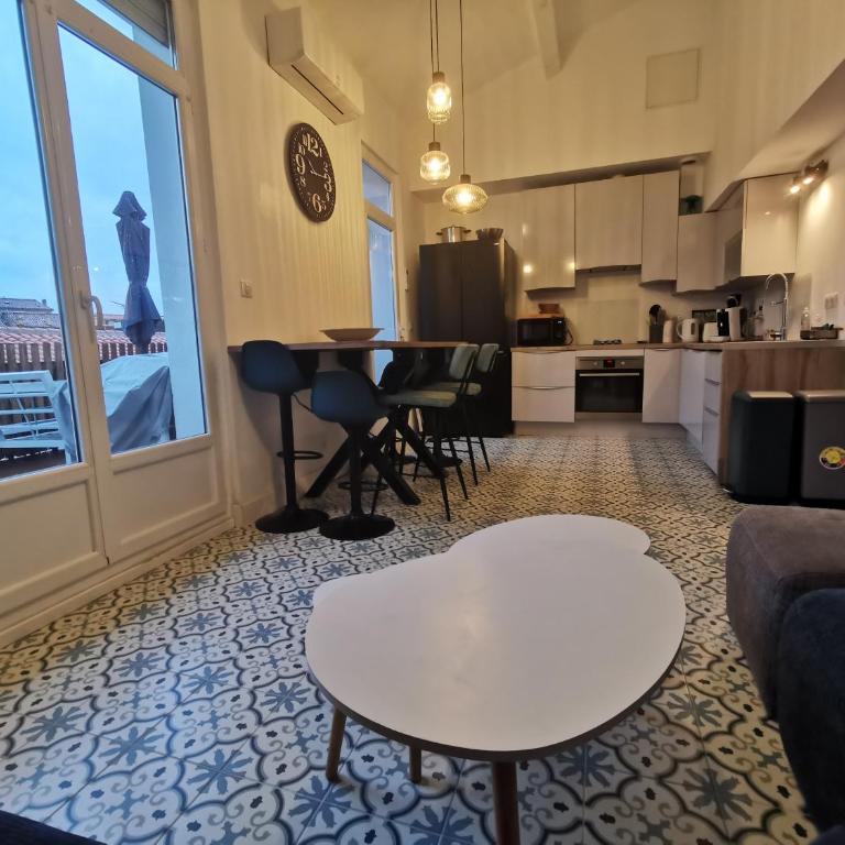 T3 terrasse classé 4 étoiles le Poulpe 200m front de mer - Two-Bedroom Apartment - 2
