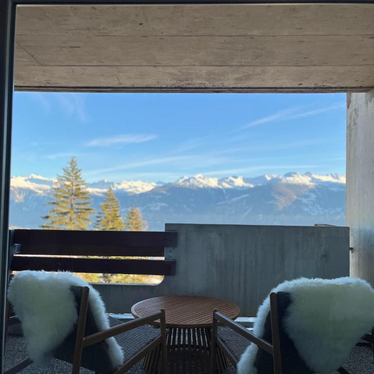 Studio élégant rénové avec vue à Anzère - Apartment mit 1 Schlafzimmer - 13