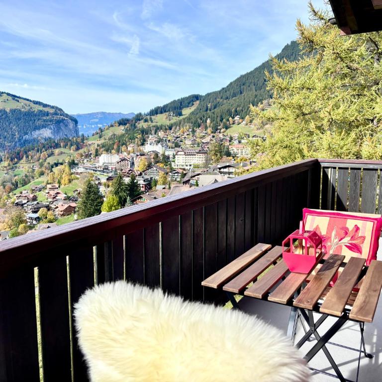 Jungfraujoch, Chalet Ski In&Out, Wengen, Valley view - Apartment mit 2 Schlafzimmern - 25