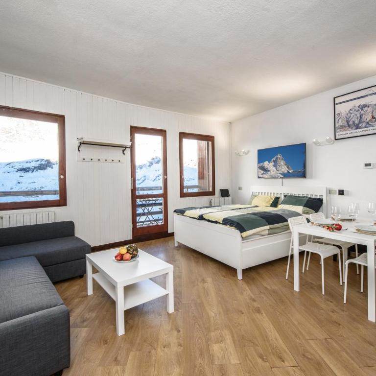 Cervinia Ski In Ski Out - Grande Ourse - Monolocale con Vista Montagna - 6