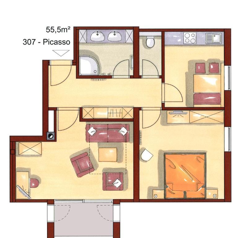 Appartements Lüftenegger - Apartment mit 1 Schlafzimmer - 2