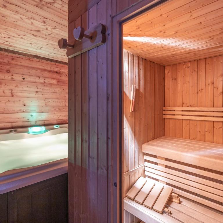 Chalet Alpe d'Huez 1850-Sea and Mountain Pleasure Avec 2 appartements- 1 Appartement 3 Chambres 8 Couchages - 3 Salles d'eau et 1 Appartement 5 Chambres 12 Couchages 5 Salles d'eau - Jacuzzi et Sauna -Pieds des Pistes et Centre - Appartement avec Balcon - 38