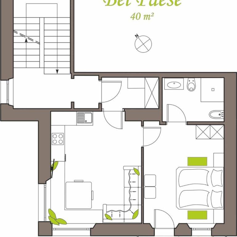 Apartments- La Zipla - Appartamento con 1 Camera da Letto - 6