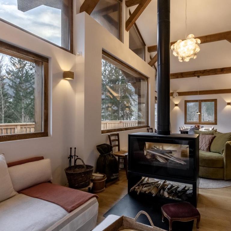 Chalet des Eaux Rousses -Renove -Prive - Vues 360 Mont Blanc - Chalet - 14