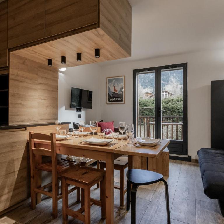 Kinabalu - Vue Mt Blanc Range Les houches center - Appartement 2 Chambres - 12