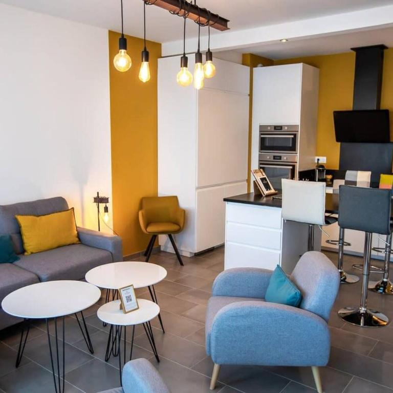 L Olympe Terrasse Parking Wifi - Apartment mit 3 Schlafzimmern und Meerblick - 25