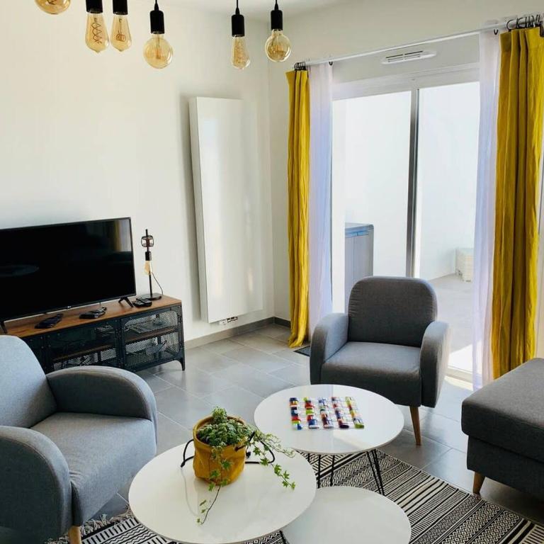 L Olympe Terrasse Parking Wifi - Apartment mit 3 Schlafzimmern und Meerblick - 26