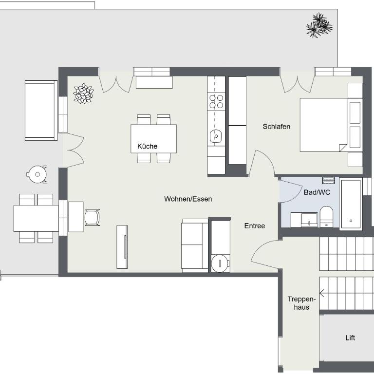 Wohnung Homely - Nähe Grindelwald Terminal - Apartment mit 1 Schlafzimmer - 13