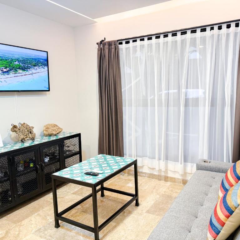 1 Bedroom Apartment in Aldea Zama King Bed Wifi Elle 01 - One-Bedroom Apartment with Rooftop Spa Bath - 17