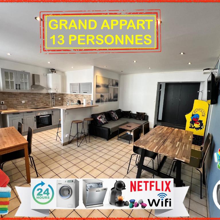 09 CHIC & COSY GRAND APPART 4 PIECES 75m2 HYPERCENTRE WIFI SMART TV NETFLIX - Apartment mit 3 Schlafzimmern - 2