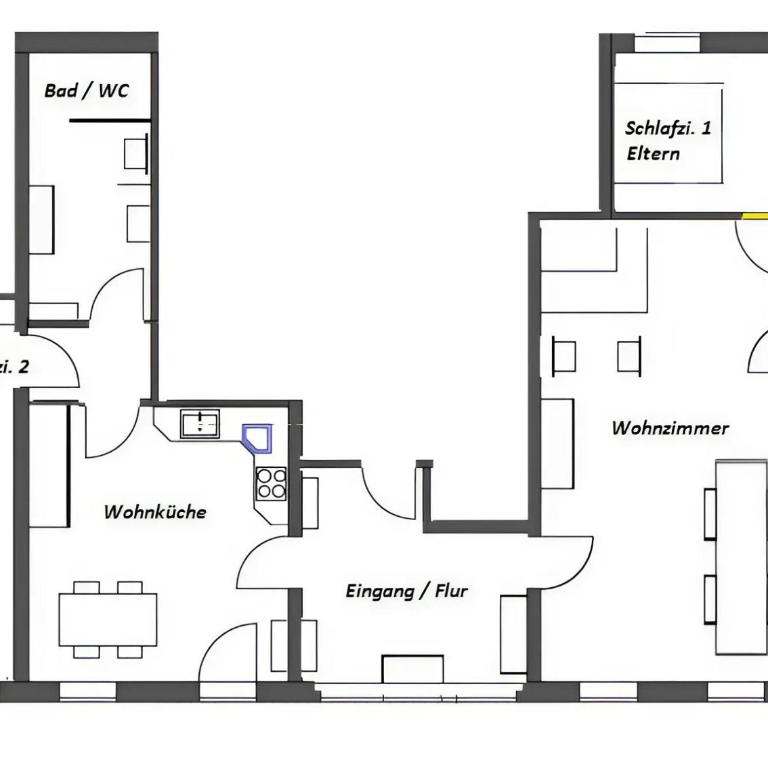 Ferienwohnung Böck, Wengen im Allgäu - Apartment mit 2 Schlafzimmern und Gartenblick - 15