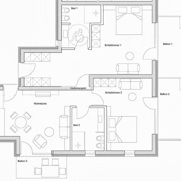 Brühl Suites&Residence - Appartamento con 3 Camere da Letto - 1