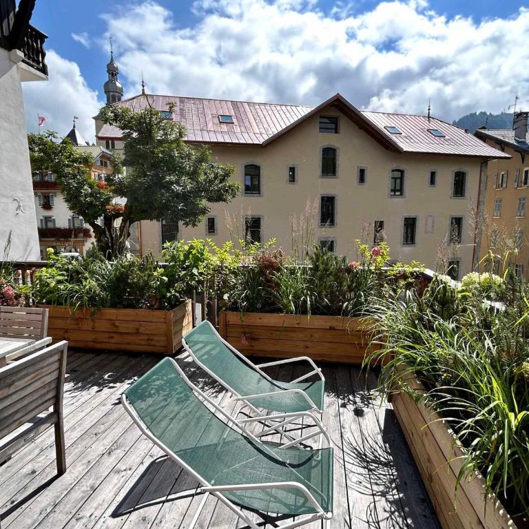 Appartement au cœur de Megève avec terrasse, cheminée, 3 chambres, wifi et linge inclus - FR-1-453-311 - Appartement - 9