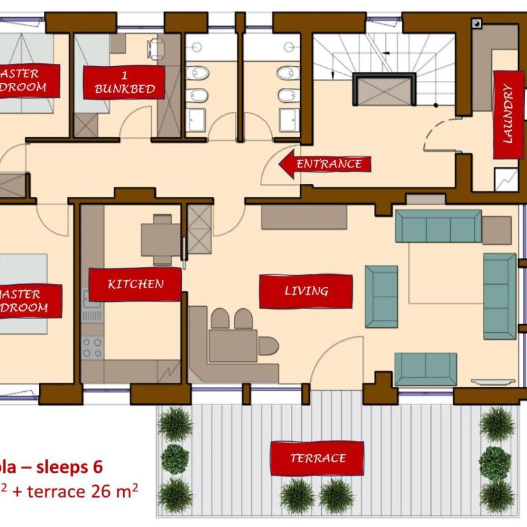 Luxury Chalet Liosa - Ski in Ski out - Amazing view - Appartamento con Terrazza - 17