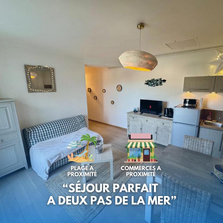 T2 à 100M de Plage et Terrasse - Appartamento con 1 Camera da Letto - 6