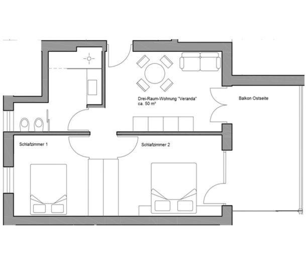 Brühl Suites&Residence - Appartamento con 2 Camere da Letto - 6
