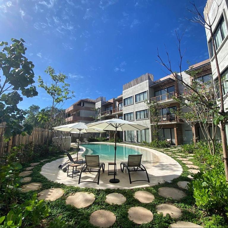 Departamento en Mancondo Tulum, dentro de Aldea Zama - Apartment with Pool View - 3