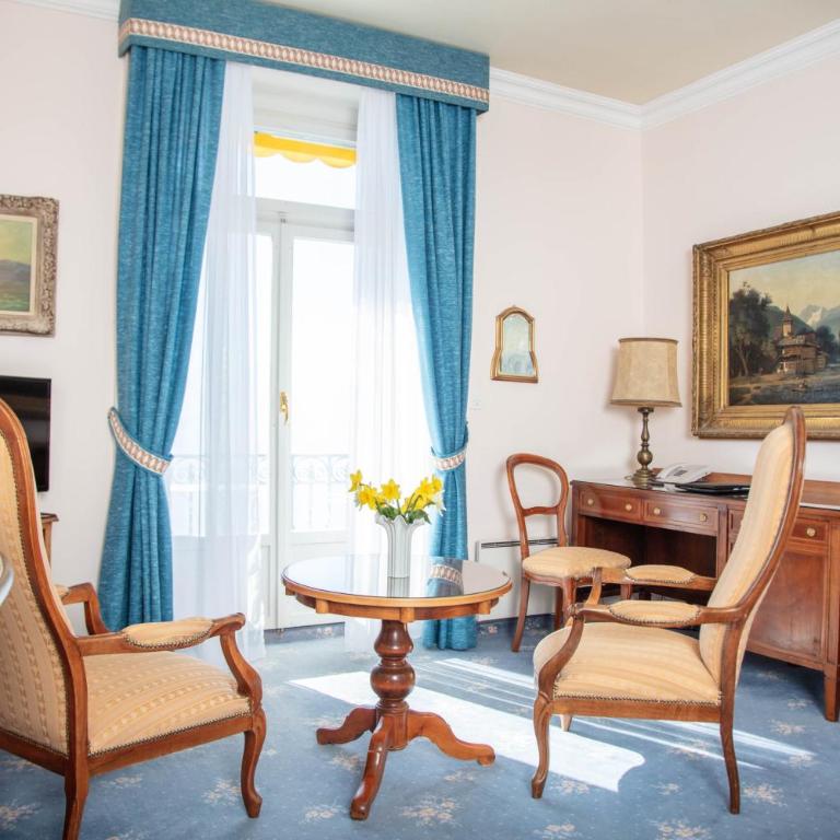 Hotel Victoria Glion - Standard Doppelzimmer mit Seeblick - 5